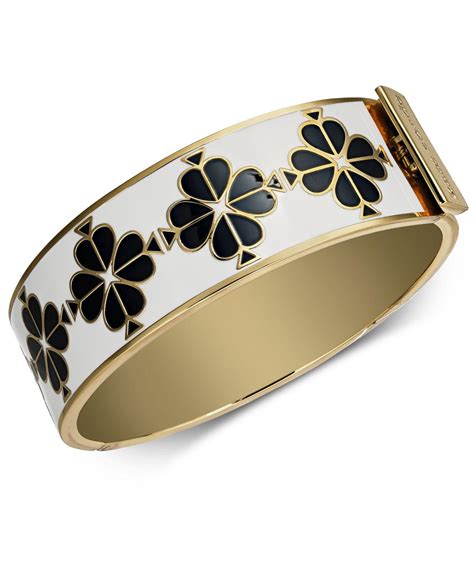 kate spade gold bangle|kate spade enamel bangle.